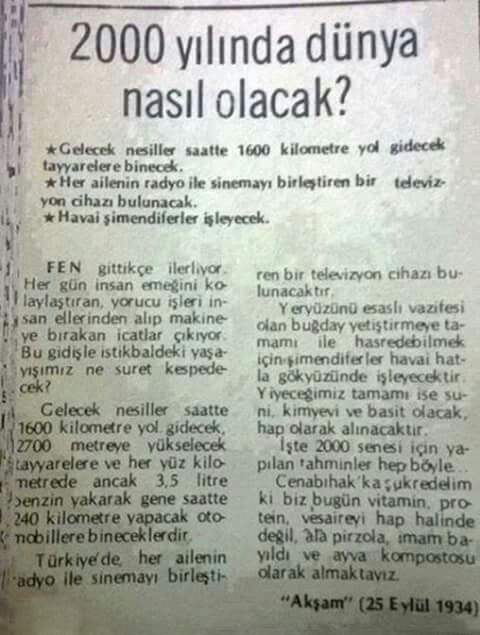 2000 yılında dünyada neler olacak