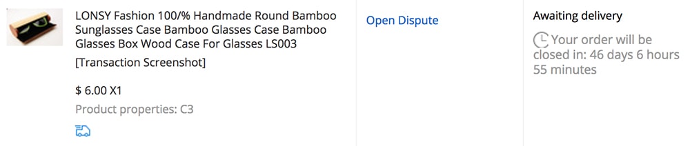 Aliexpress ürünü yanlışlıkla onayladım