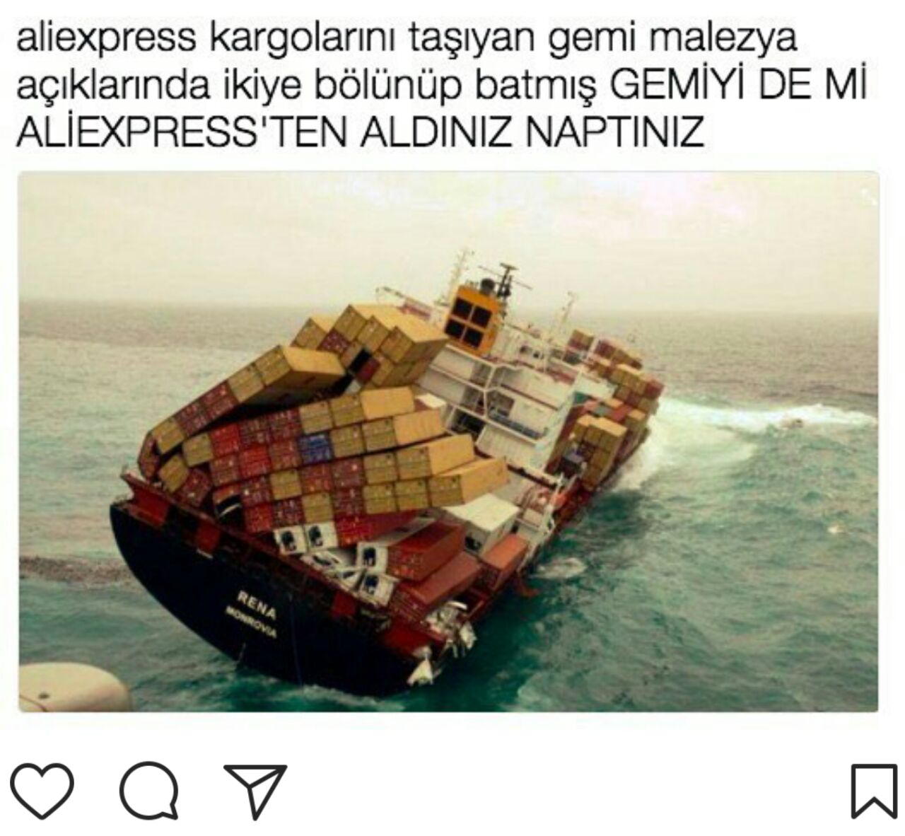 aliexpress gemisi battı
