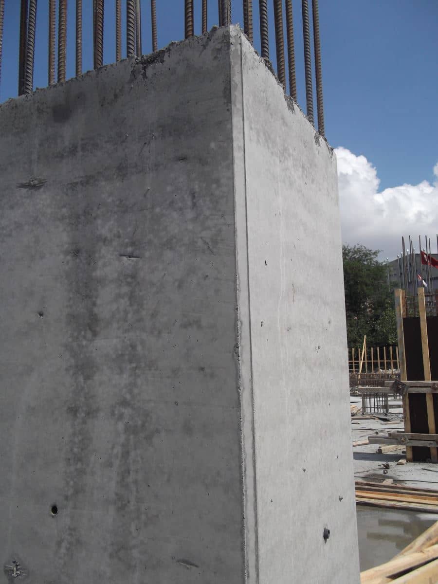 Kolonda kullanılan köşebentler ile elde edilen görüntü