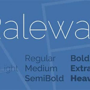 Raleway font Türkçe - indir