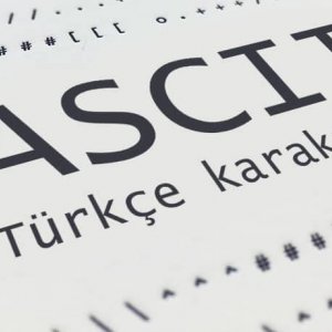 Türkçe Ascii karakter listesi tablosu