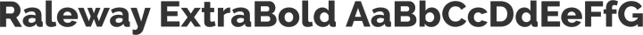 Raleway ExtraBold free font