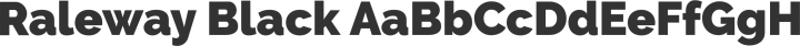 Raleway Black free font