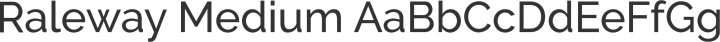 Raleway Medium free font